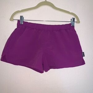 Patagonia Purple Athletic Shorts Lightweight Elastic Waist